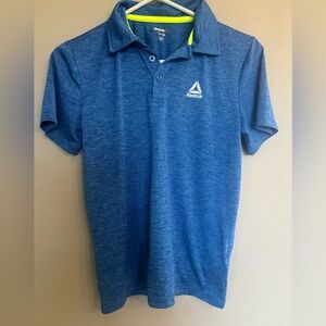 Reebok kids Heathered Blue Polo Shirt